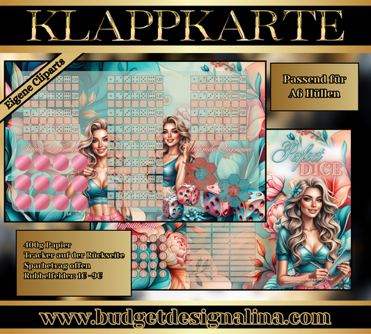 Perfect Dice 3er Klappkarte