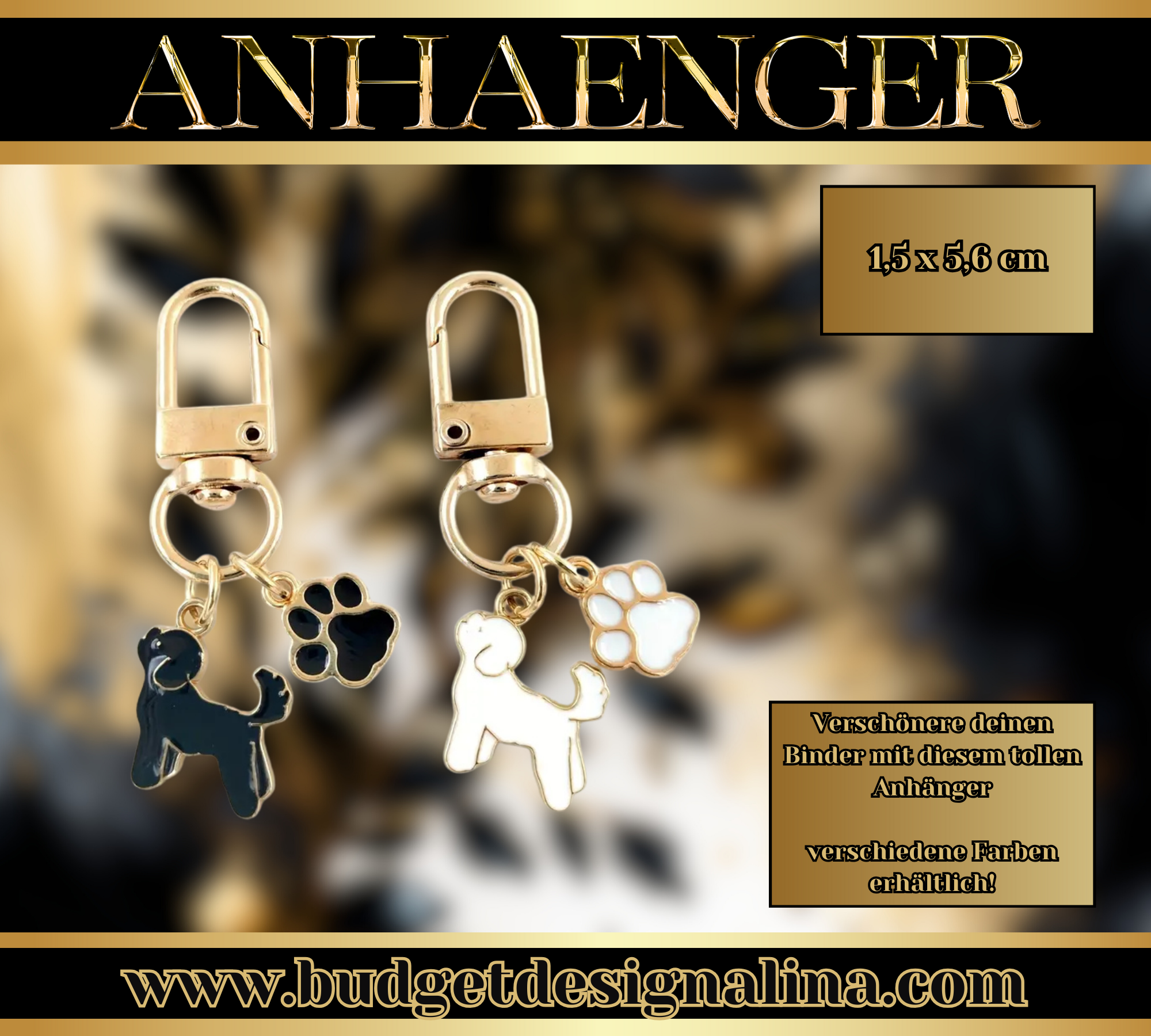 Anhänger Hund & Pfote