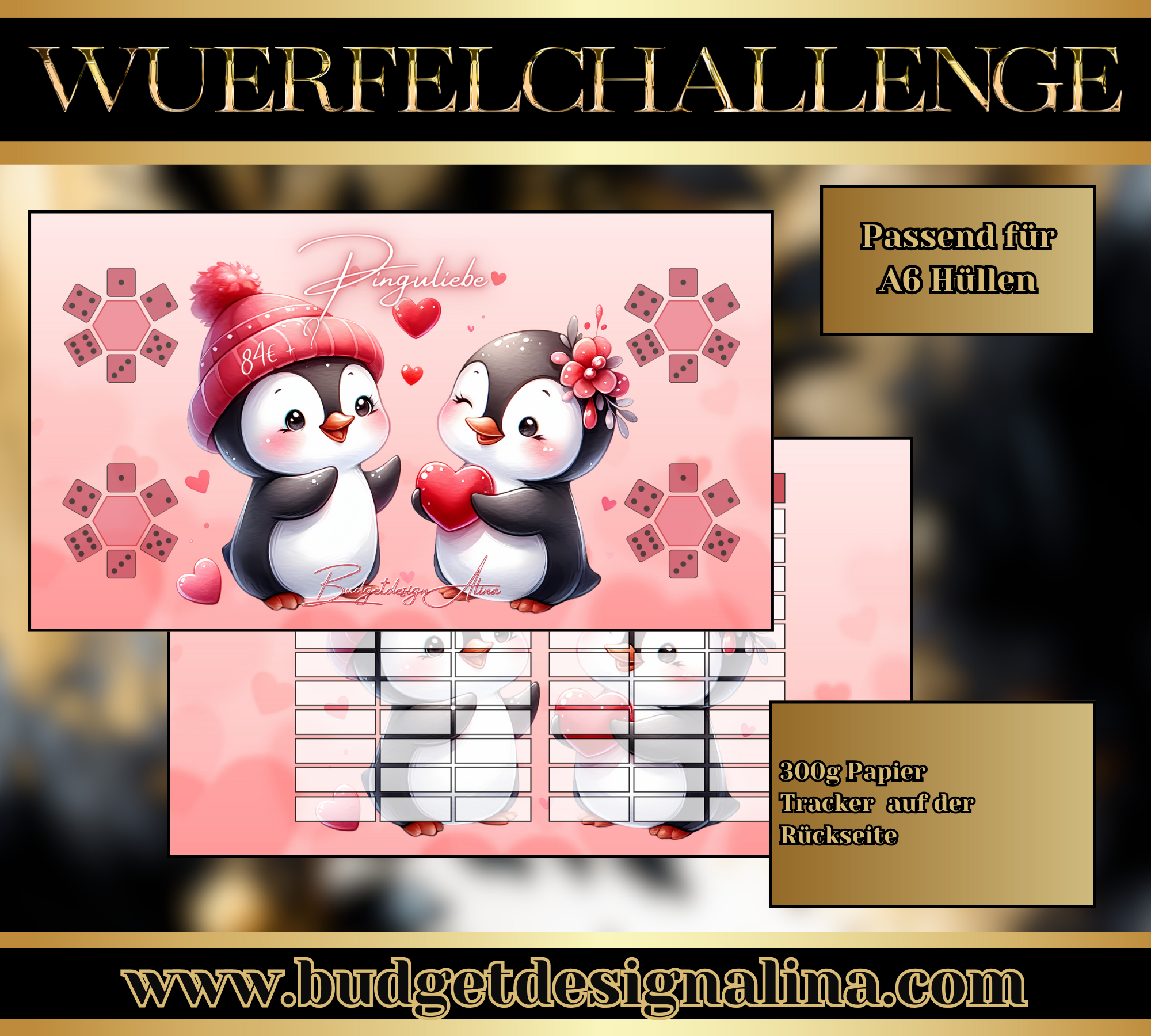 Pingu Liebe Würfelchallenge