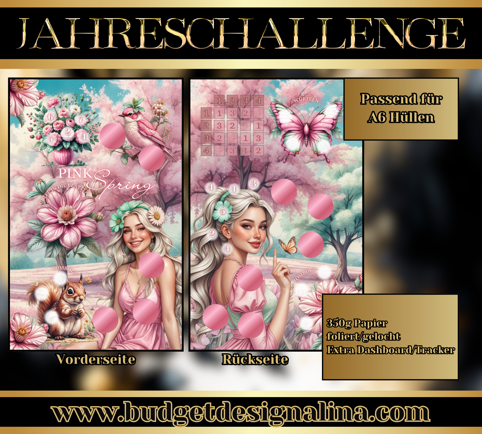 Pink Spring - Mini Jahreschallenge/Einheftchallenge