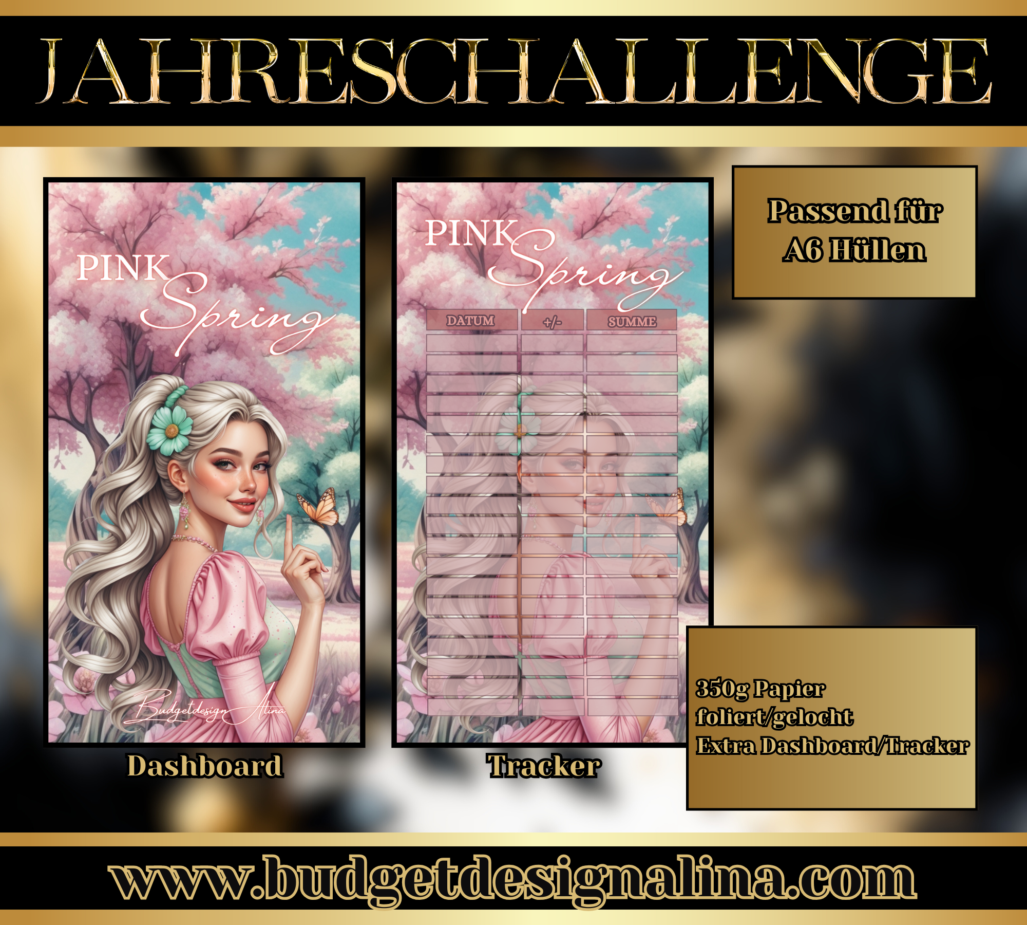 Pink Spring - Mini Jahreschallenge/Einheftchallenge