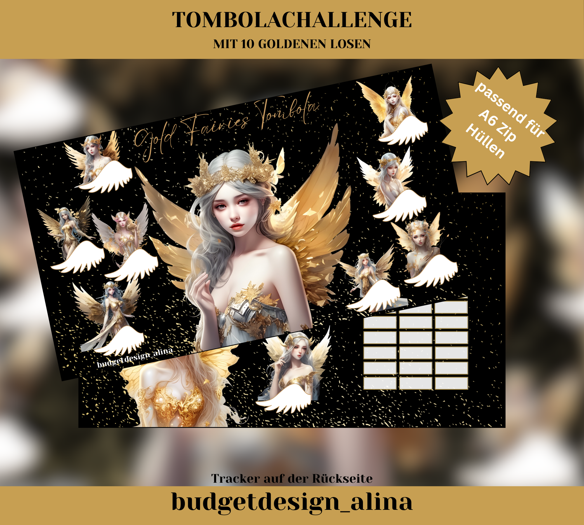 Gold Fairys Tombolachallenge OHNE LOSE (weil Sale)
