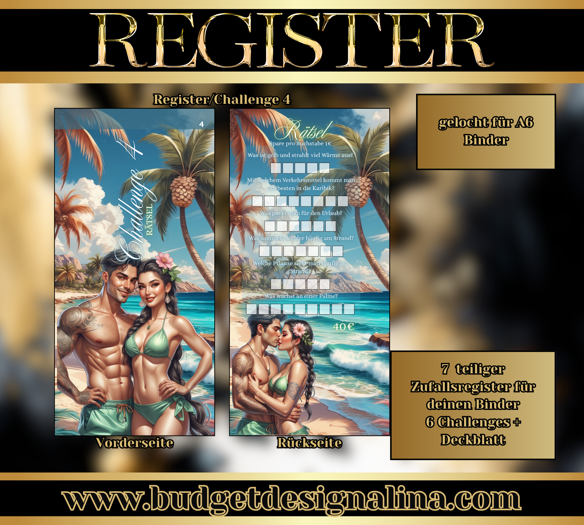 Register Challenges "Urlaub"