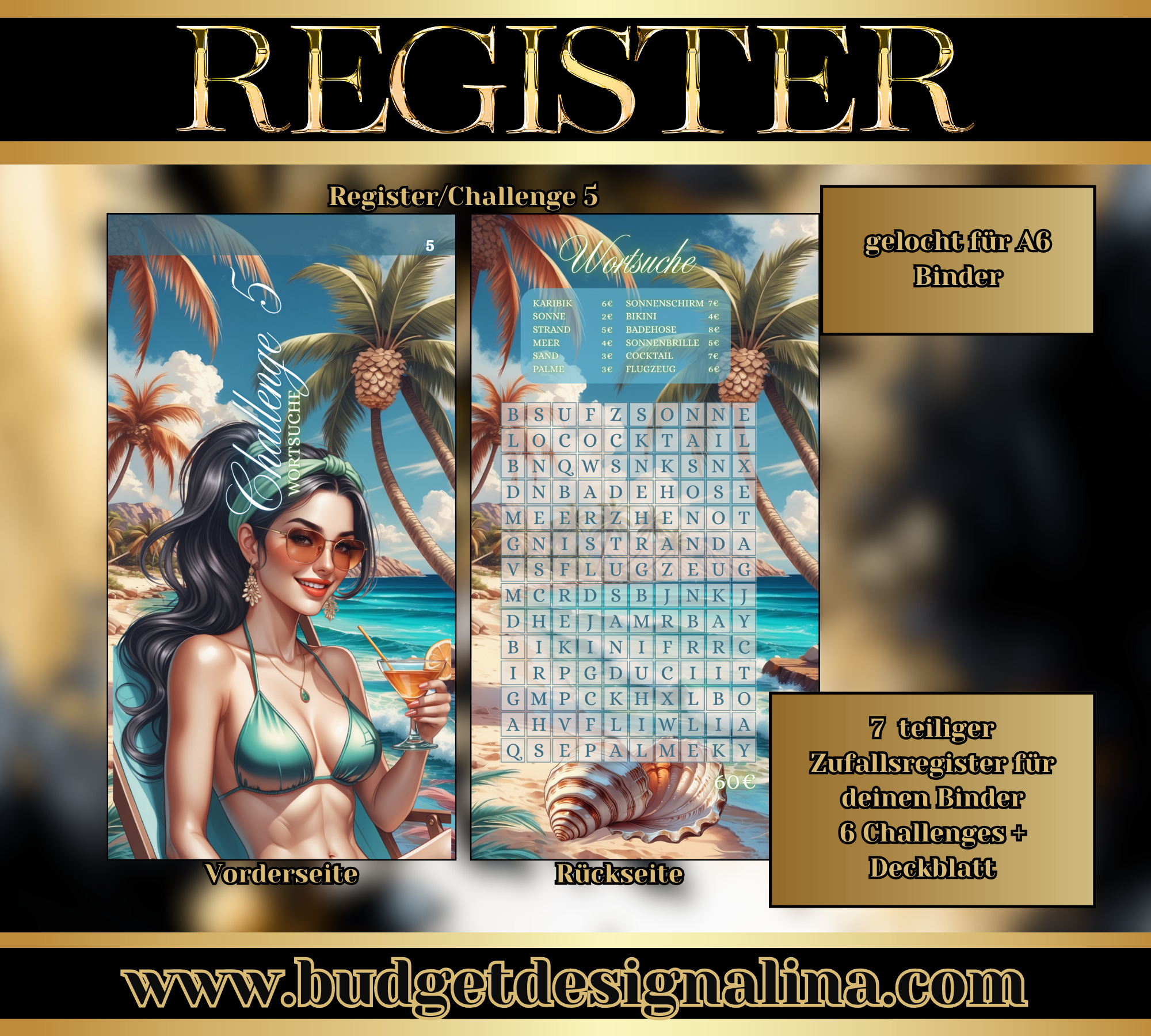 Register Challenges "Urlaub"