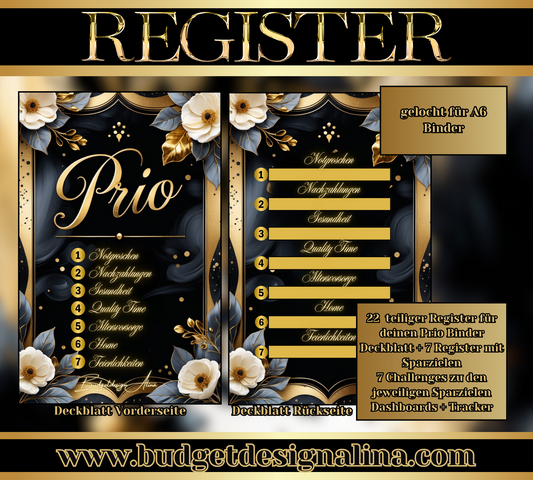 Registerset "Prio" inkl. 7 Challenges