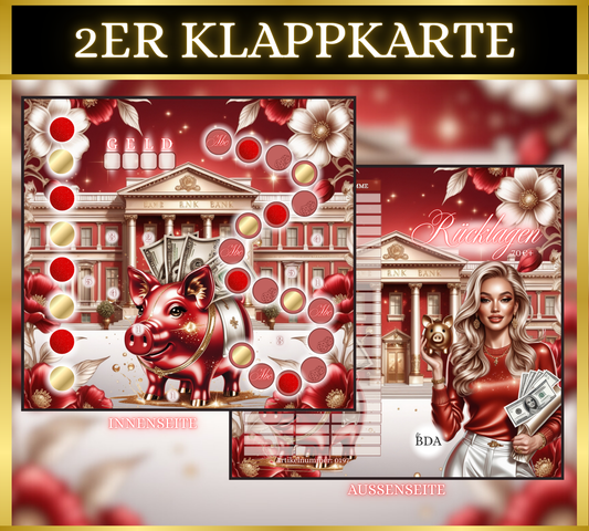 Rücklagen 2er Klappkarte