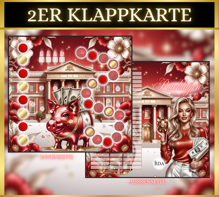 Rücklagen 2er Klappkarte