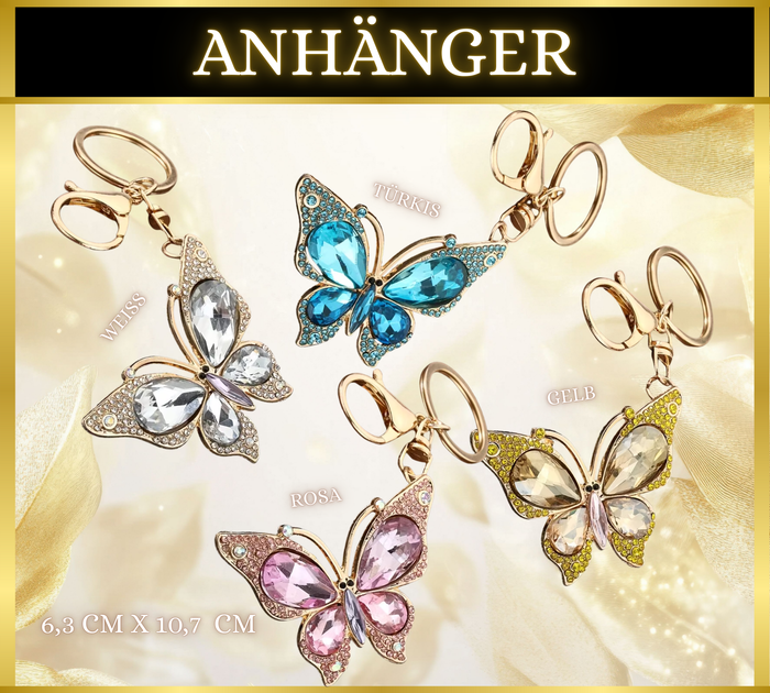 Anhänger Schmetterling Strass Groß