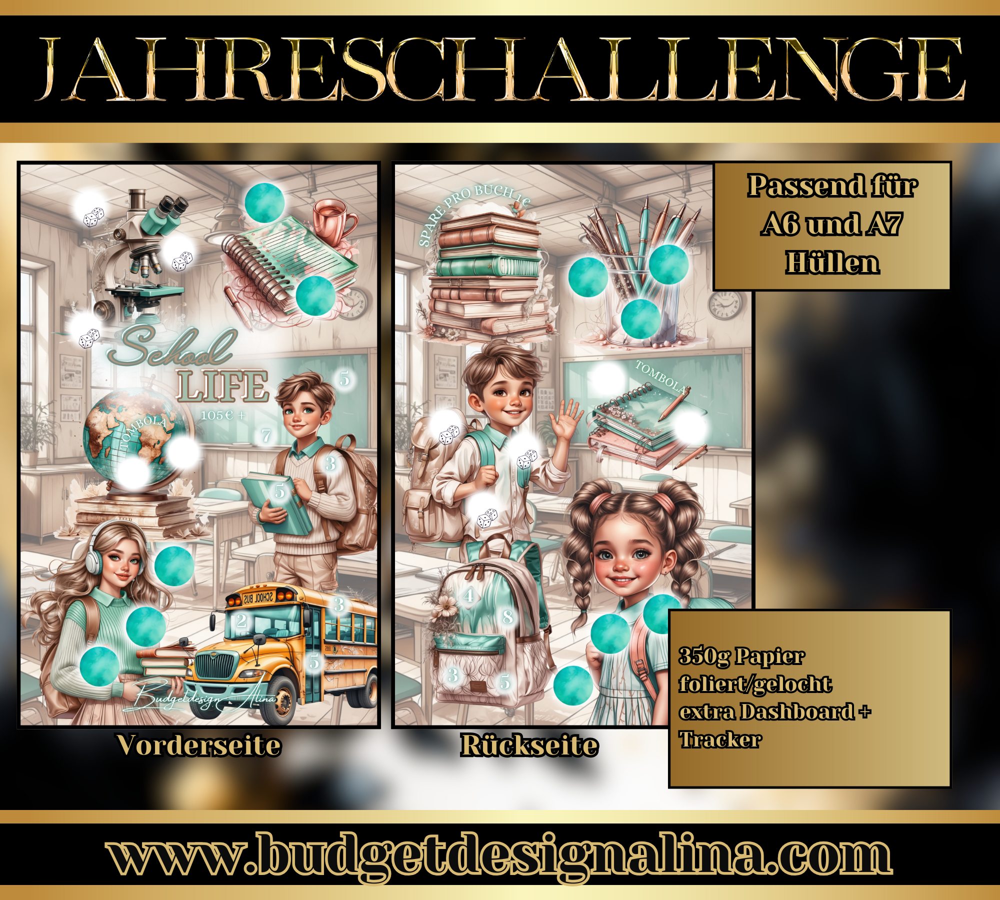 School Life - Mini Jahreschallenge/Einheftchallenge
