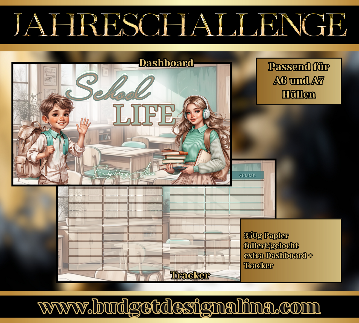School Life - Mini Jahreschallenge/Einheftchallenge