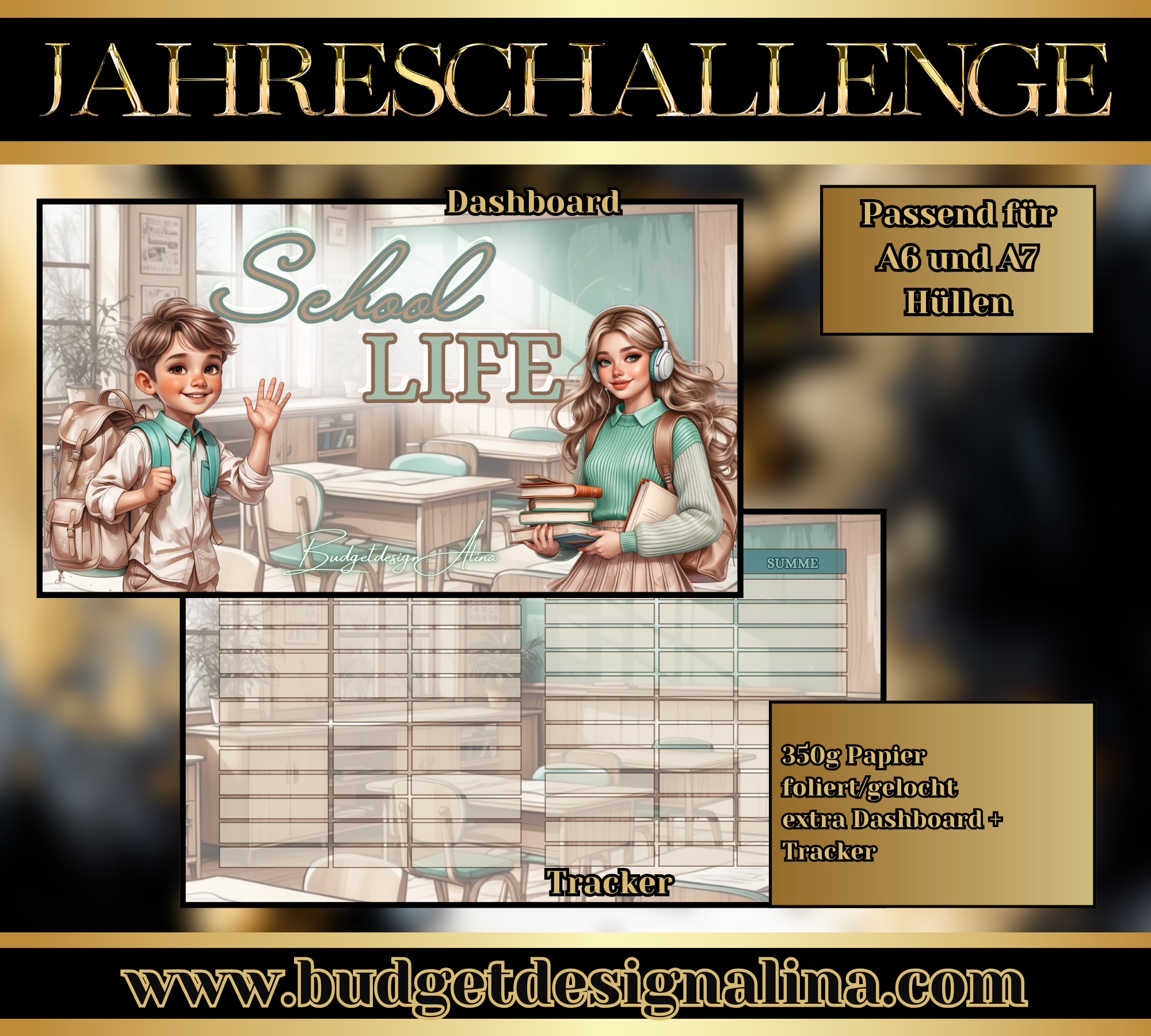 School Life - Mini Jahreschallenge/Einheftchallenge