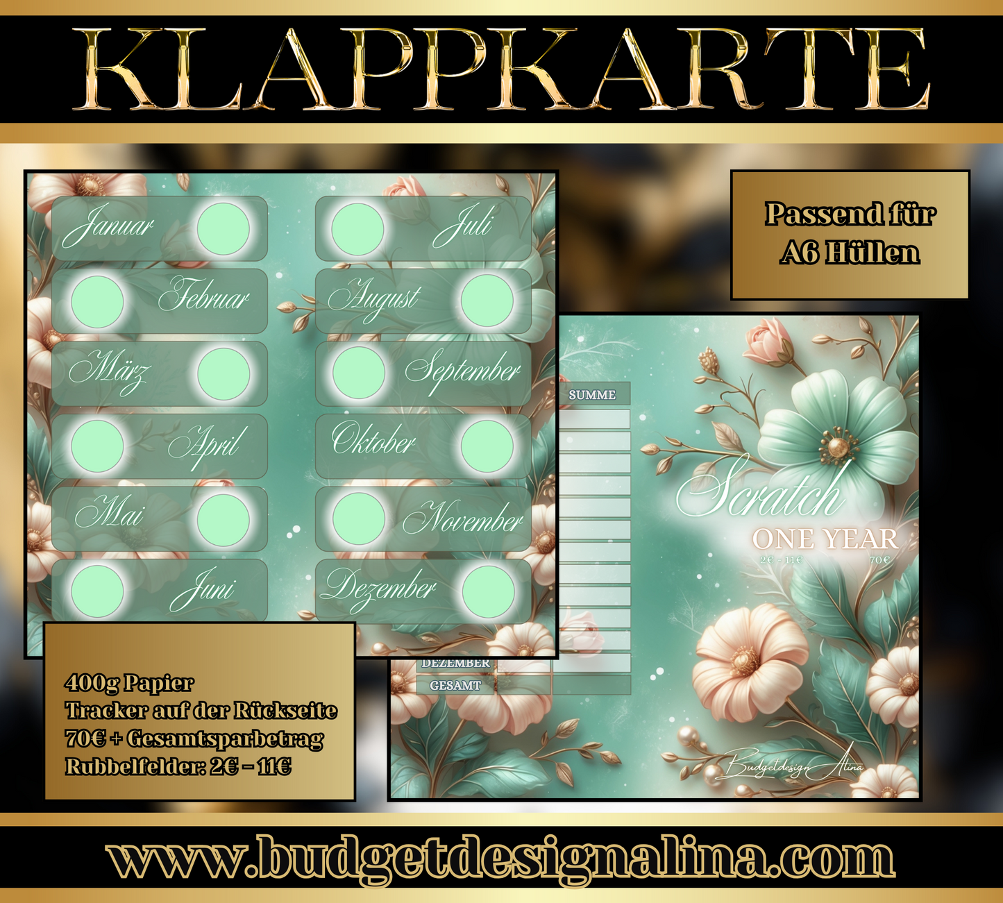 Scratch one year 2er Klappkarte