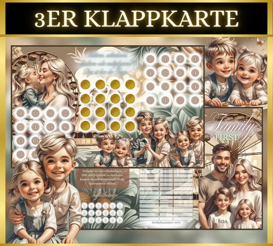 Family First 3er Klappkarte