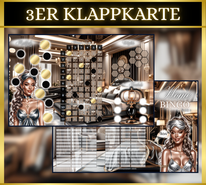 Home Bingo 3er Klappkarte