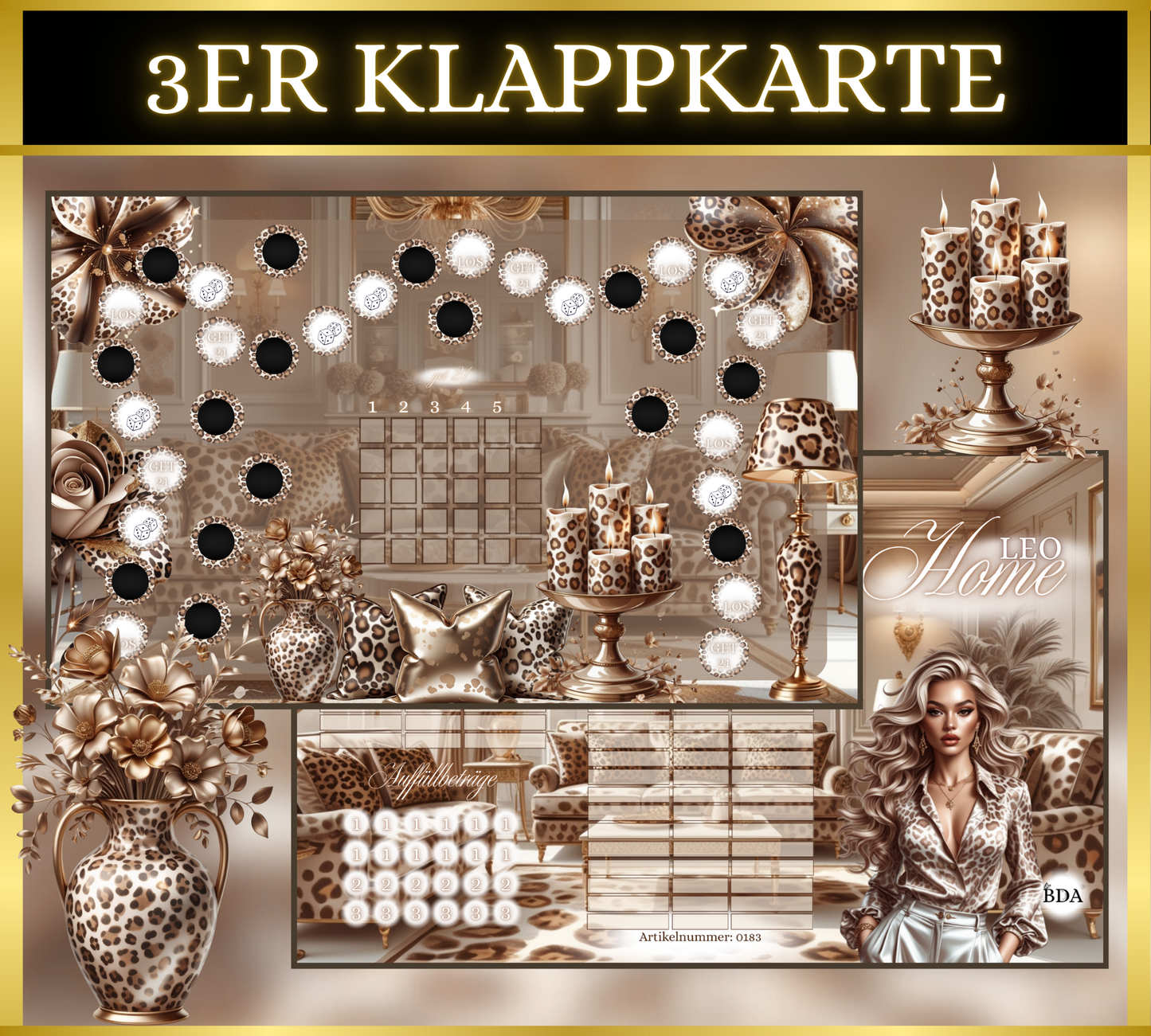 Leo Home 3er Klappkarte