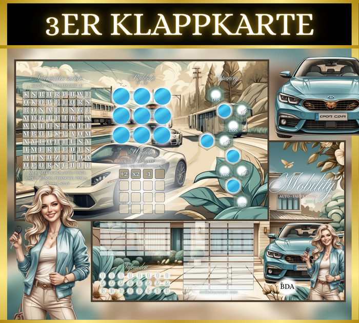 Mobility 3er Klappkarte