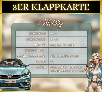 Mobility 3er Klappkarte
