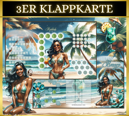 Ocean Breeze 3er Klappkarte