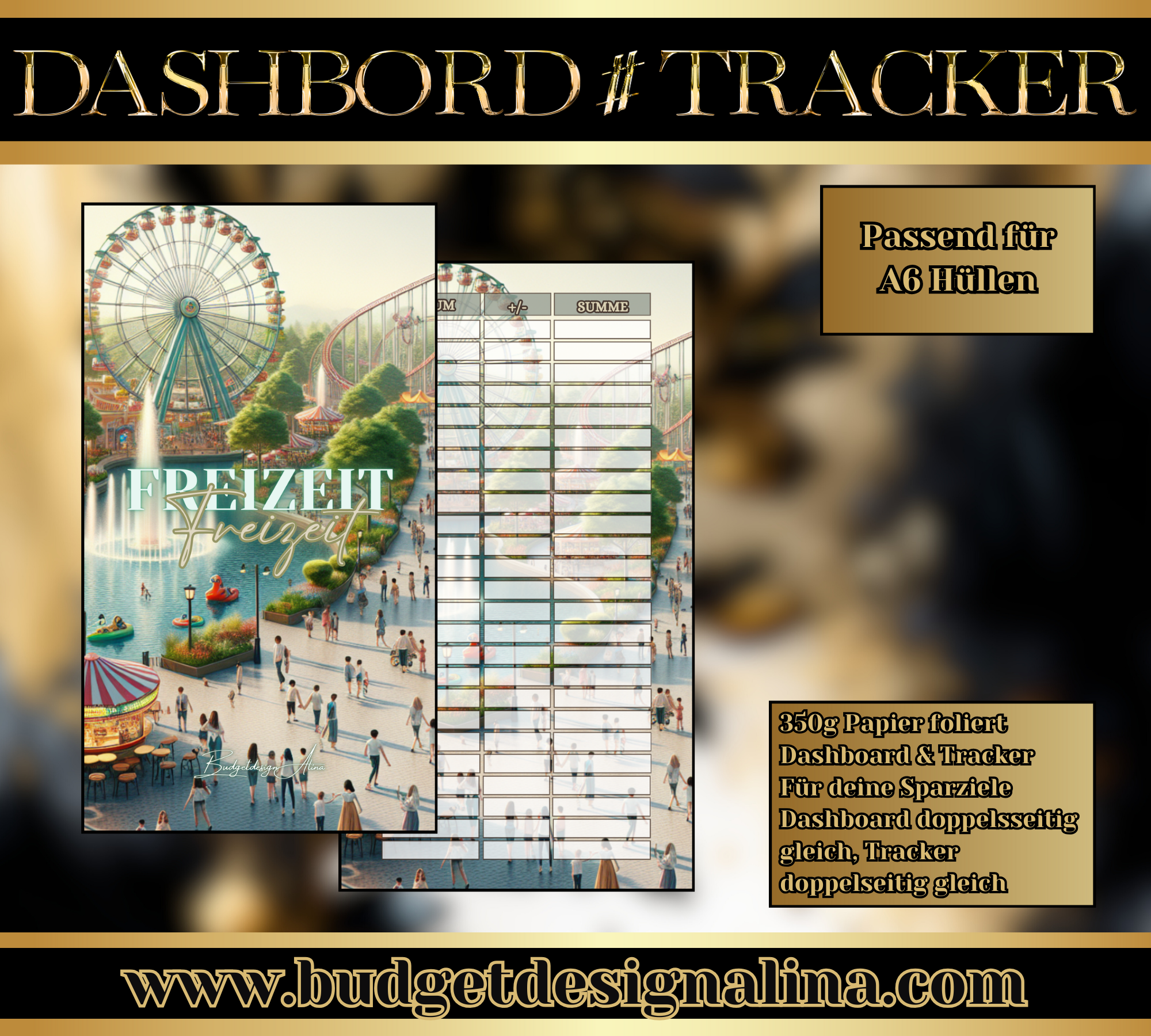 GLÄNZENDE Dashboards & Tracker für deine Sparziele A6