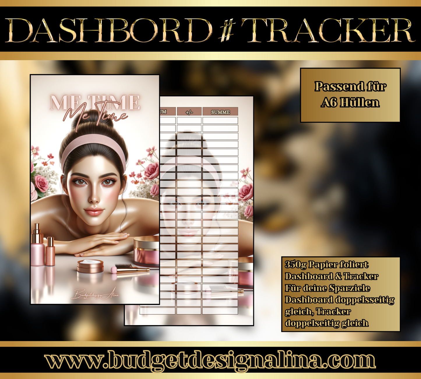 MATTE Dashboards & Tracker für deine Sparziele A6