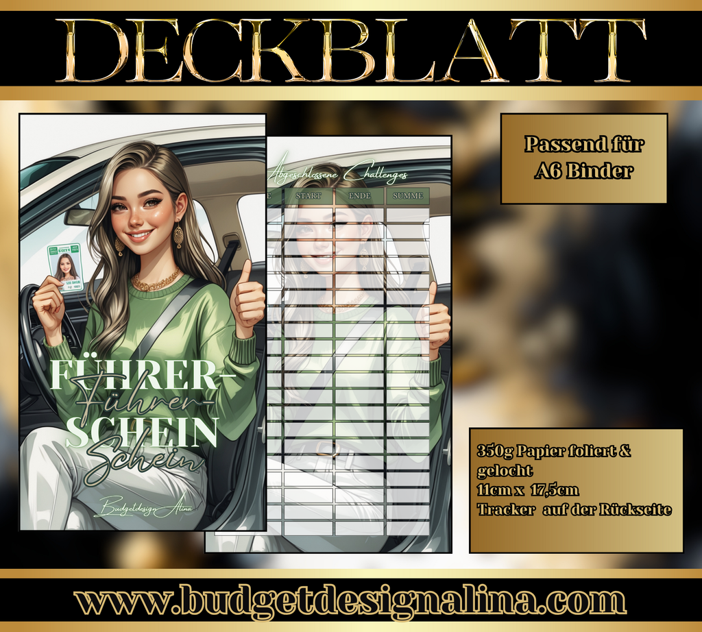 GLÄNZENDE DECKBLÄTTER für deine Sparziele A6