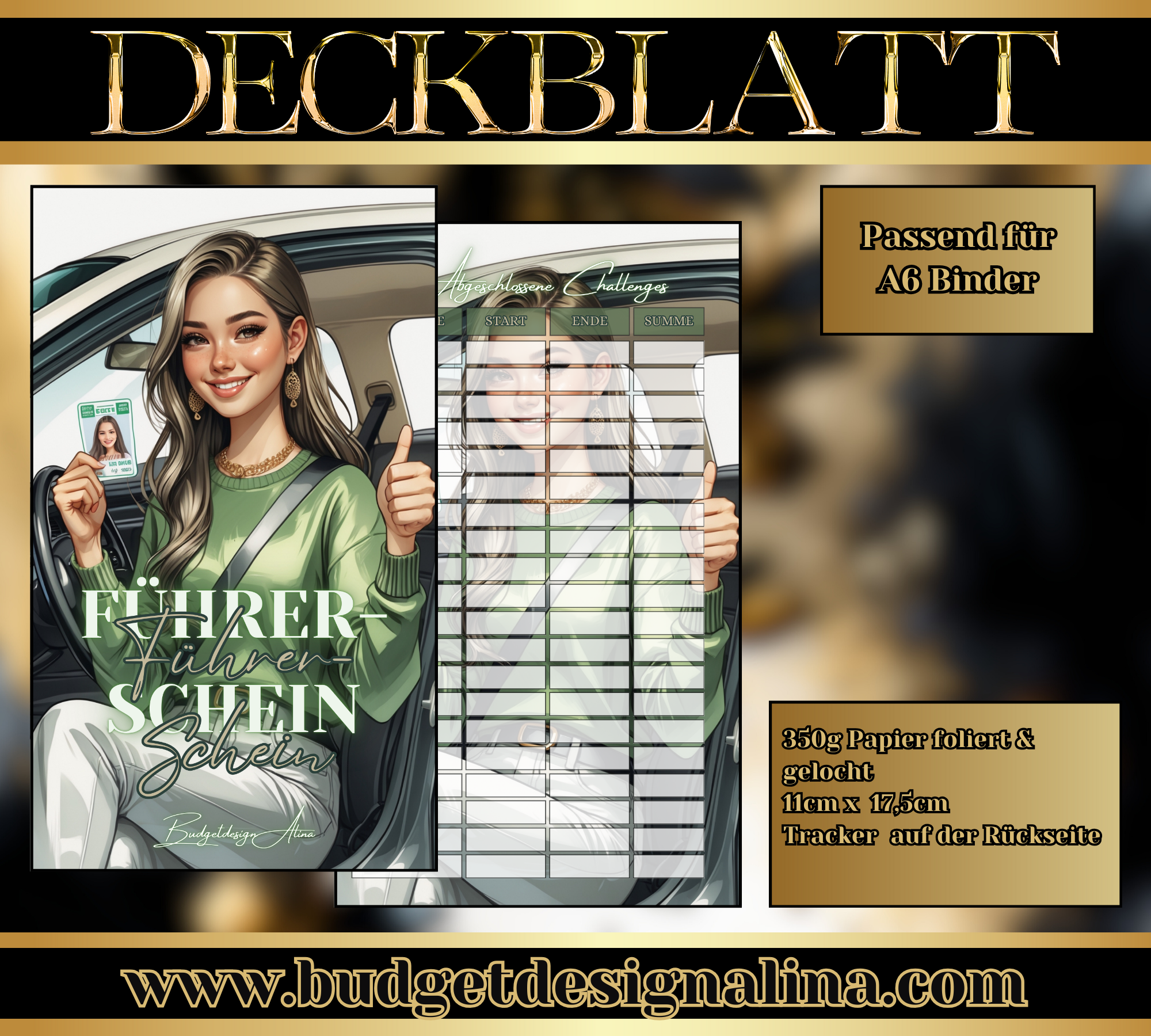 GLÄNZENDE DECKBLÄTTER für deine Sparziele A6