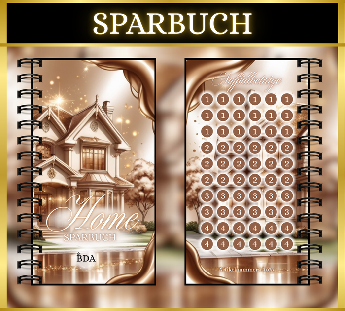 Sparbuch Home (matt foliert)