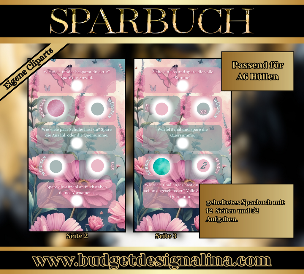 Sparbuch 52 Wochen Challenge