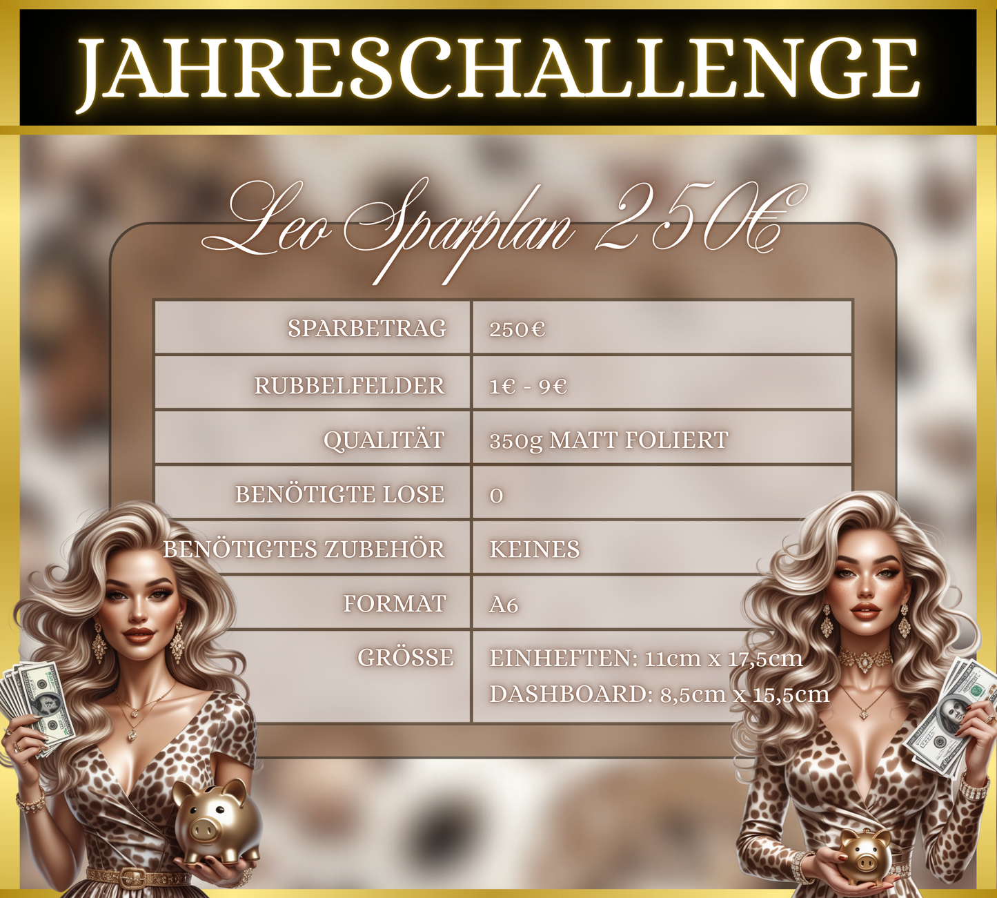 250€ Leo Sparplan (zum einheften)