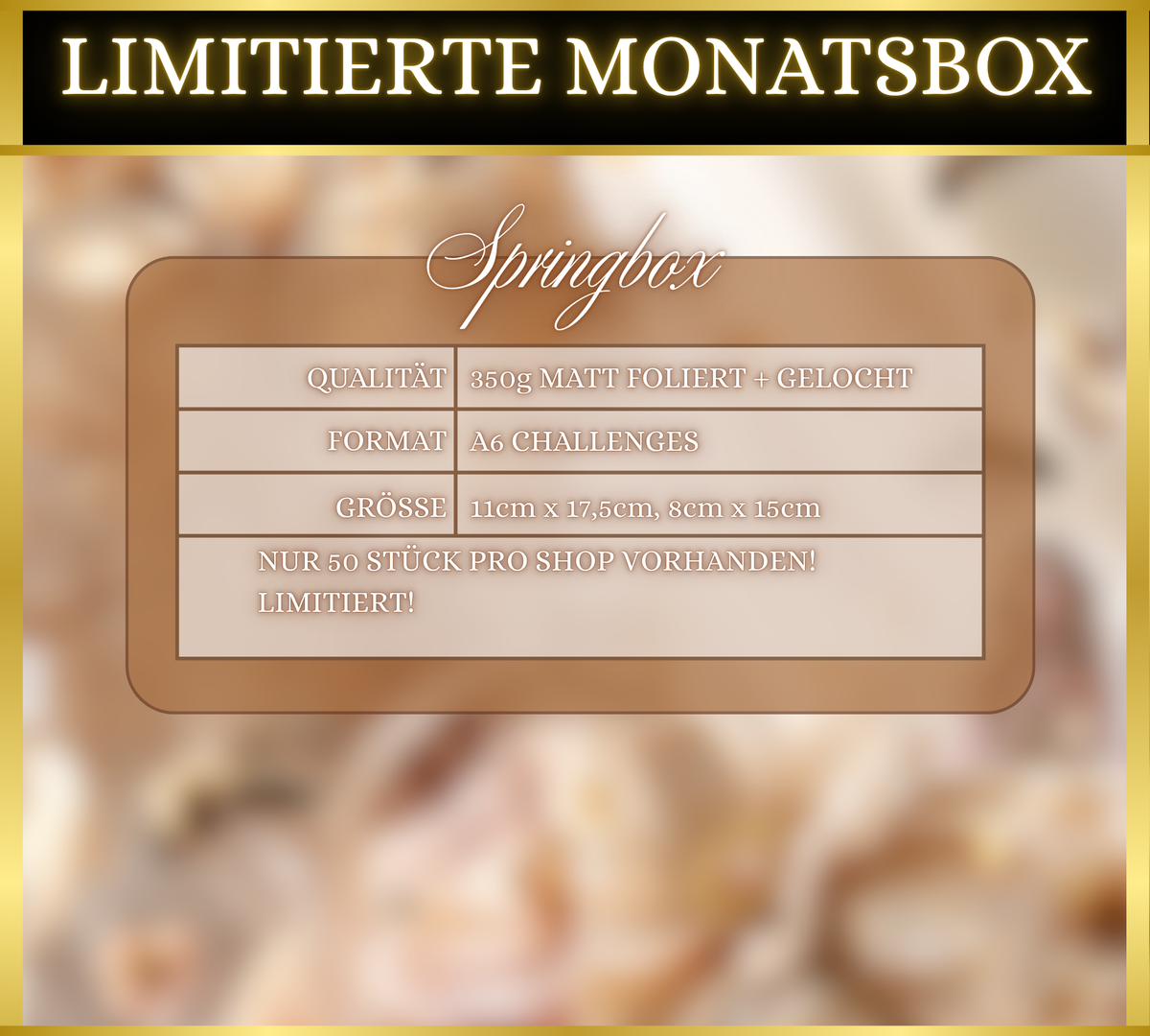APRIL - Monatsbox ISALINA - Kooperation Isa Studio & BDA