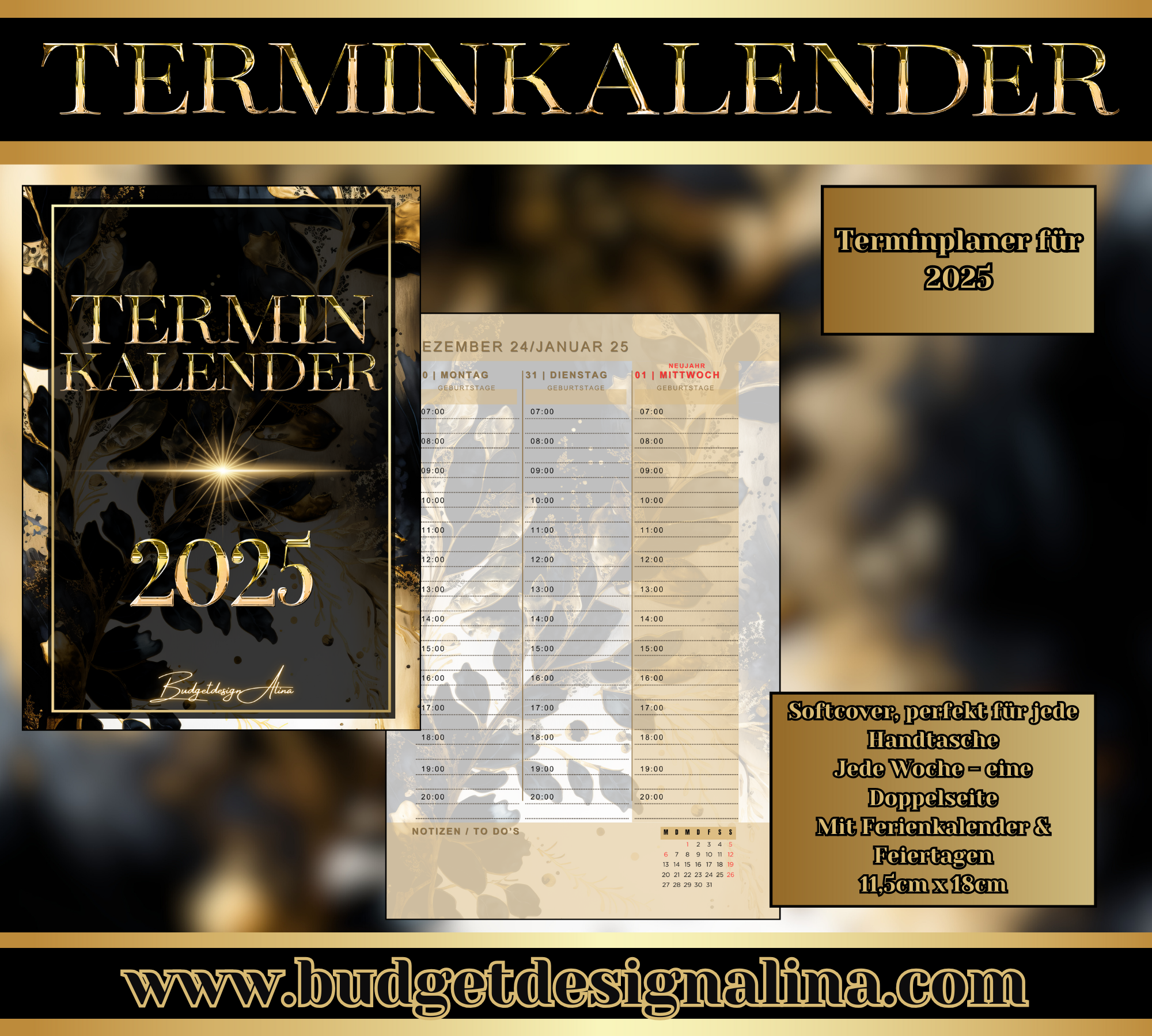 Terminkalender 2025 BDA Design Softcover