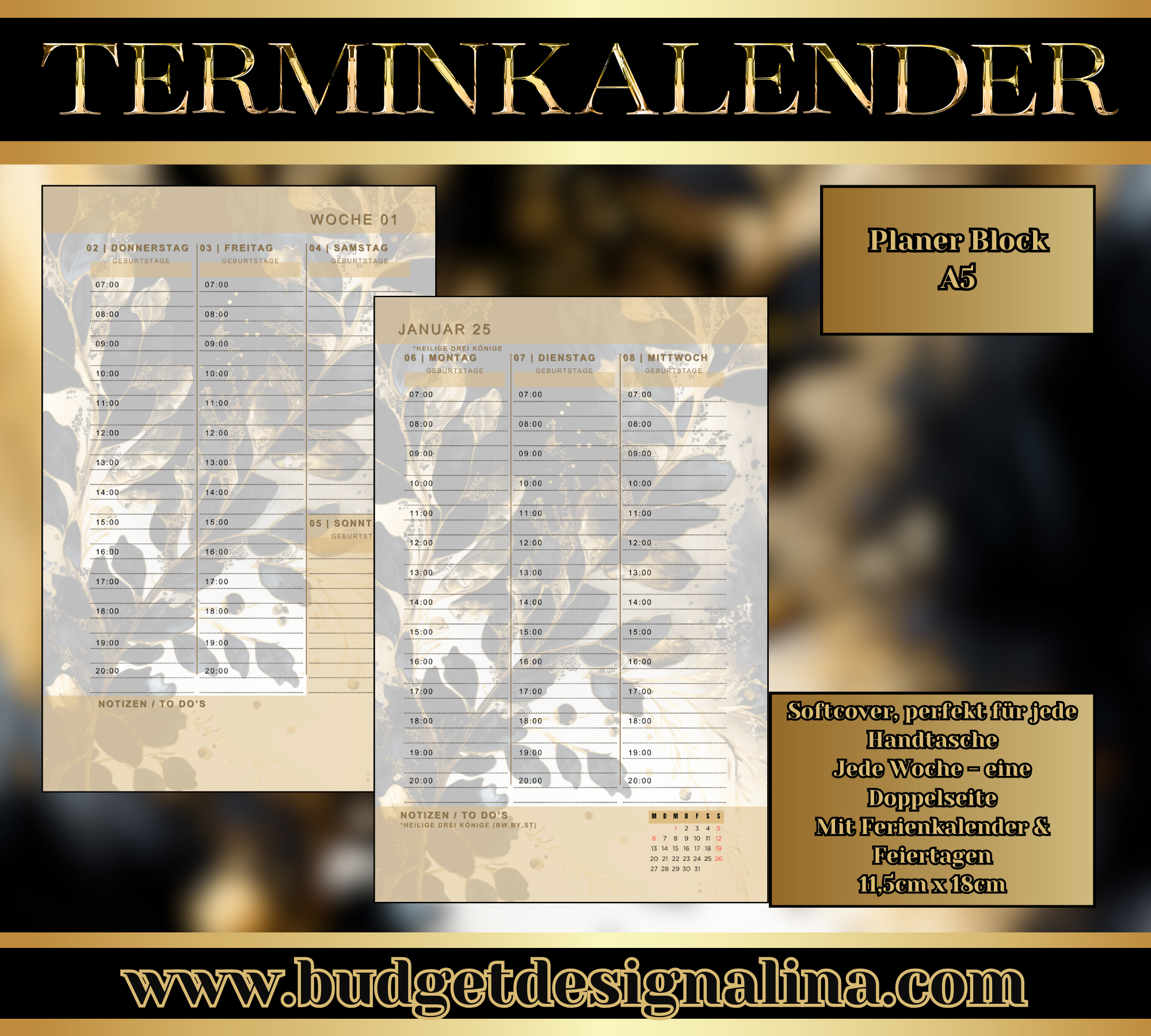 Terminkalender 2025 BDA Design Softcover
