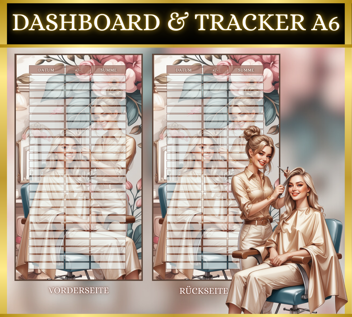 A6 Dashboard & Tracker MATT foliert - Friseur