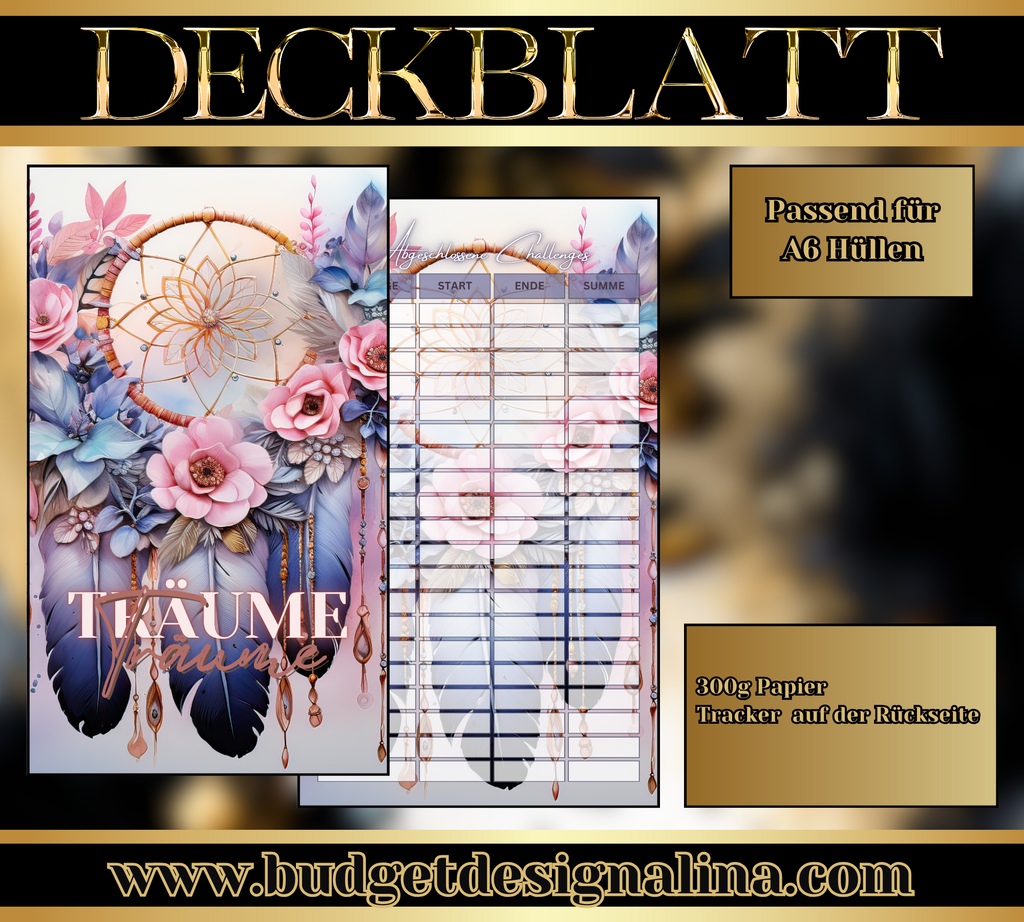 ABVERKAUF Deckblätter für deine Sparziele