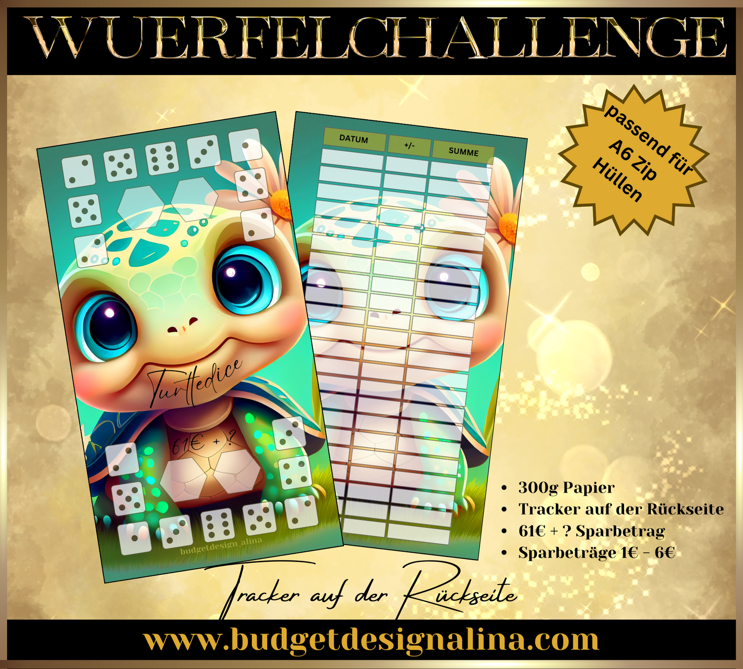 Turtle Dice Würfelchallenge