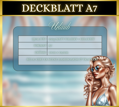 A7 Deckblatt MATT foliert - Urlaub