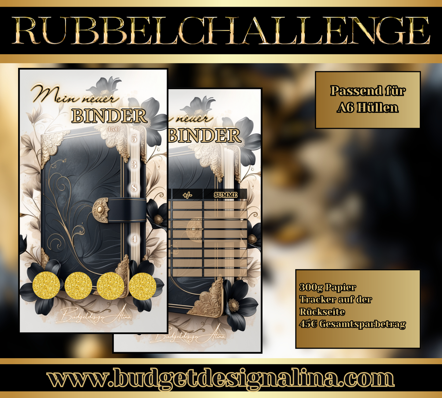 Mein neuer Binder Rubbelchallenge