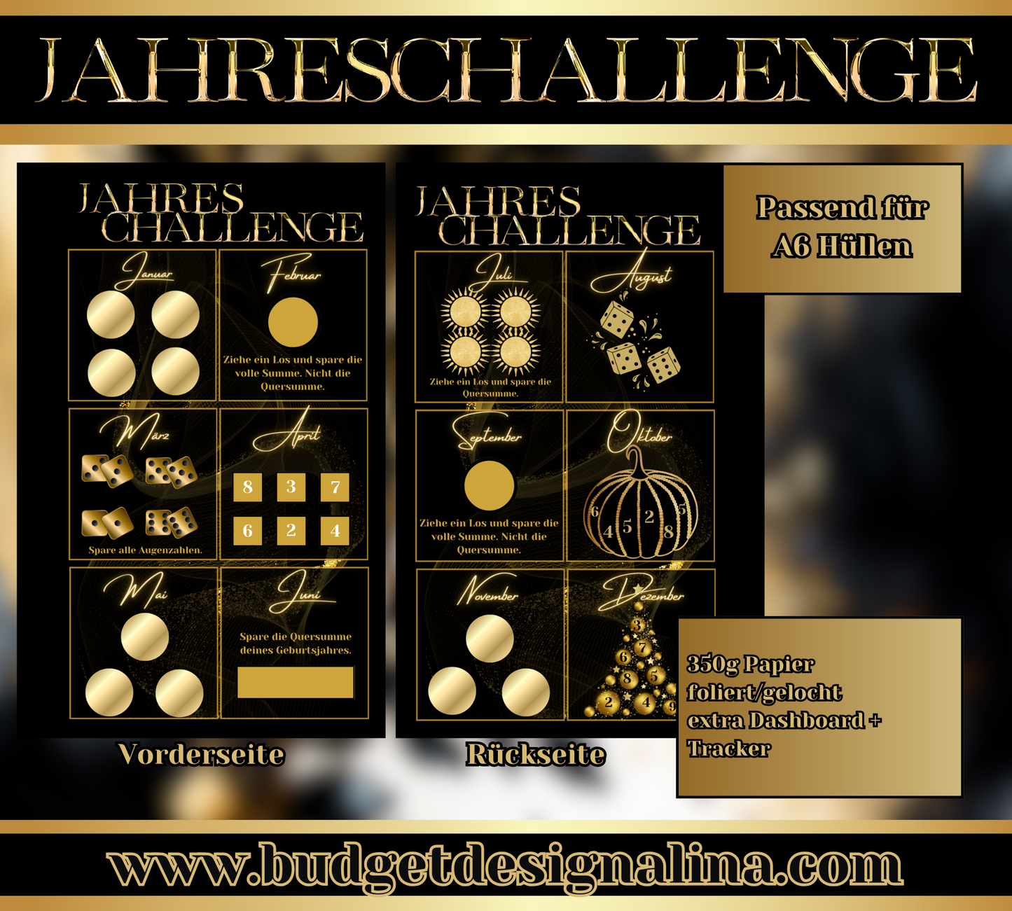 Mini Jahreschallenge BLACK