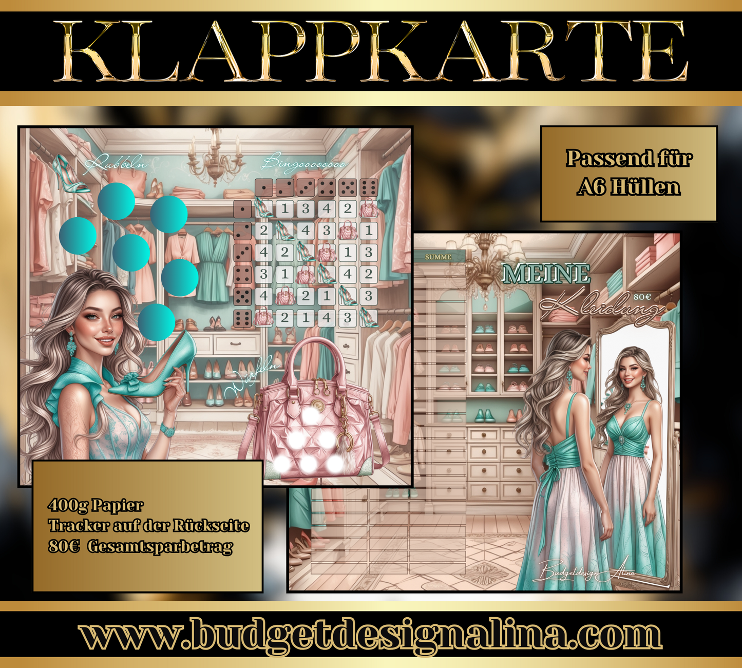 Meine Kleidung 2er Klappkarte