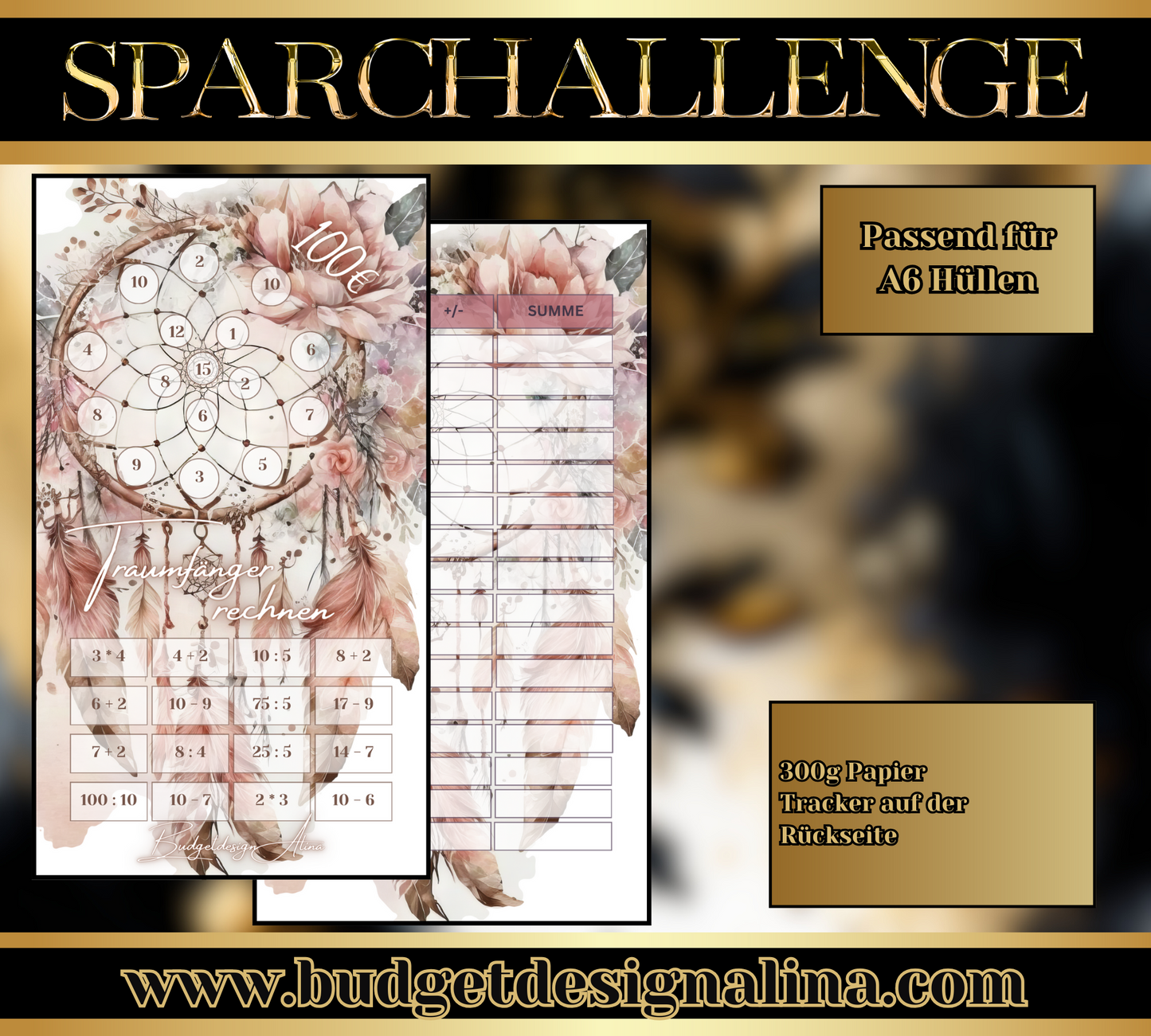 Traumfänger rechnen Sparchallenge